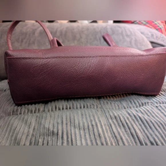 Portland Leather Amelie Shoulder Bag in Plum Brand New - Picture 3 of 8